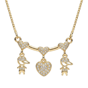Collar con par de niños